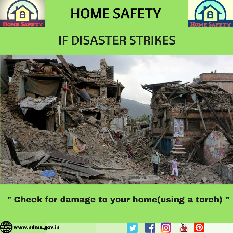 Check for damage to your home (using a torch)